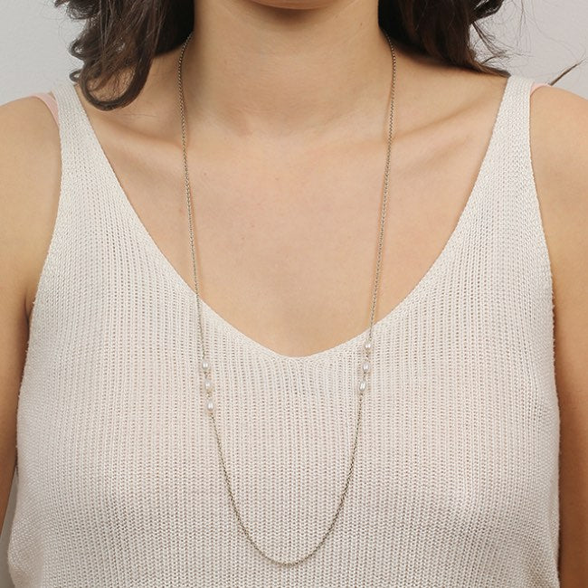 Nicole Fendel - Sterling Triple Pearl Necklace