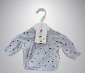 Primark Grey Stars Jacket Tiny Baby Poppetspreloved