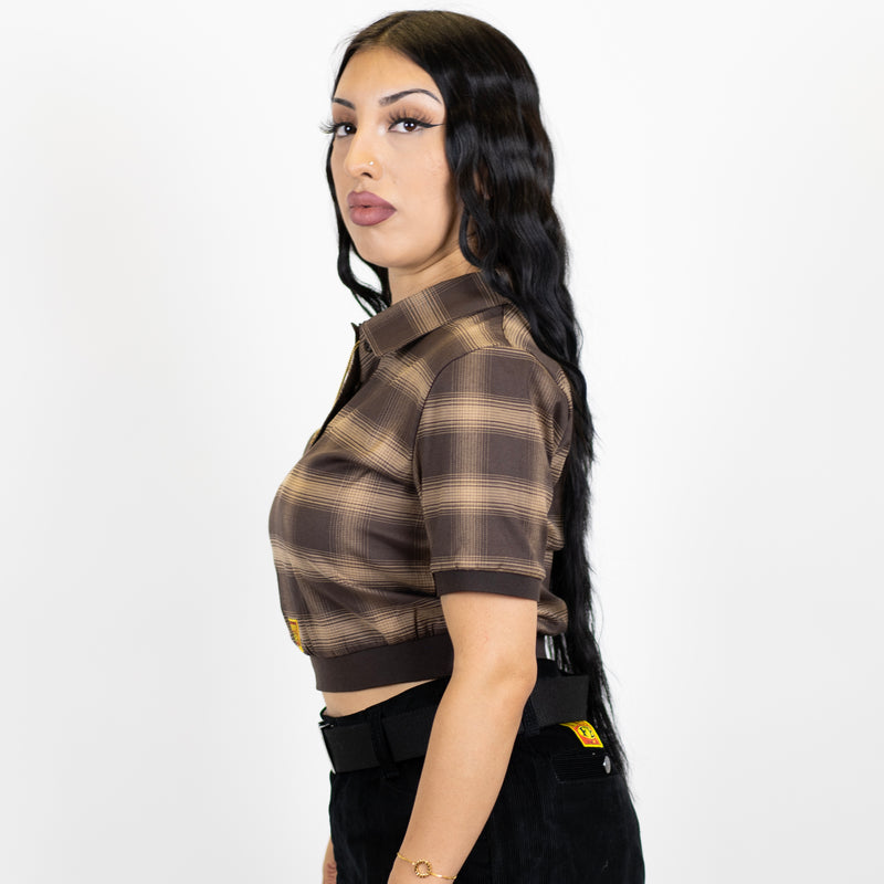 FB County Flannel Crop Top