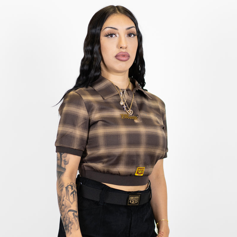 FB County Flannel Crop Top