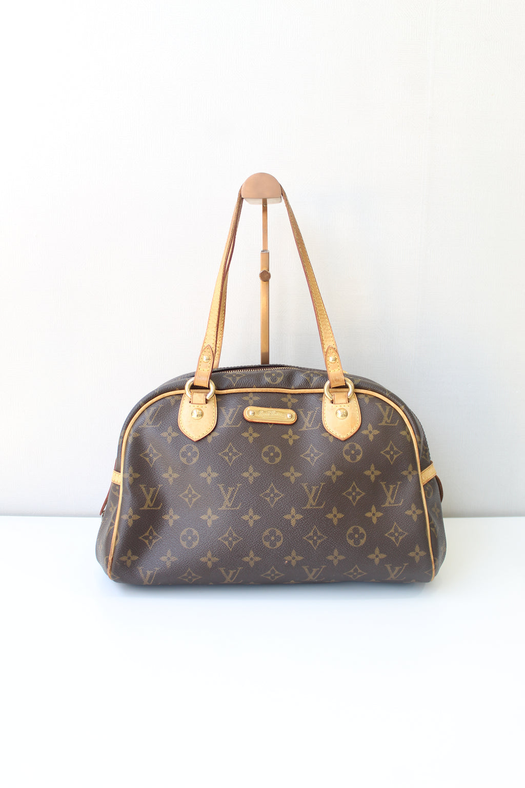 Louis Vuitton Damier Ebene Columbine Zip Shoulder Bag 5lz68s