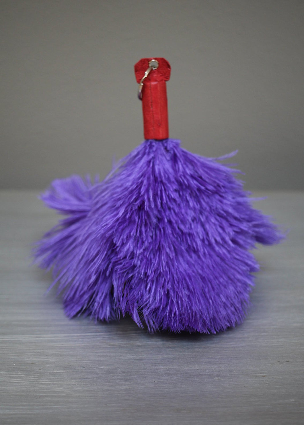 purple ostrich feathers