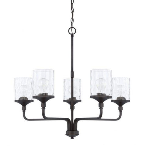 colton 5 light chandelier