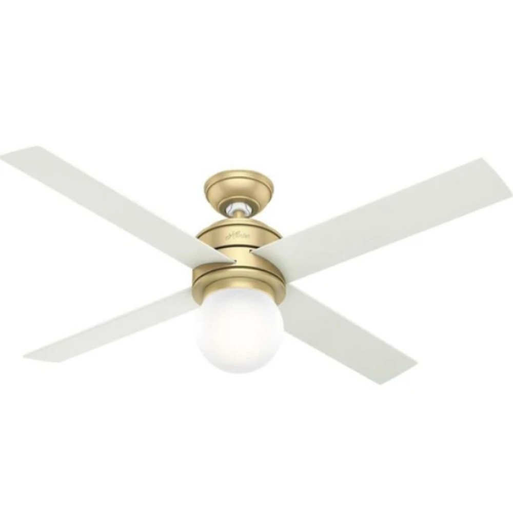 Hepburn Ceiling Fan In Brass Lighting Connection Lighting