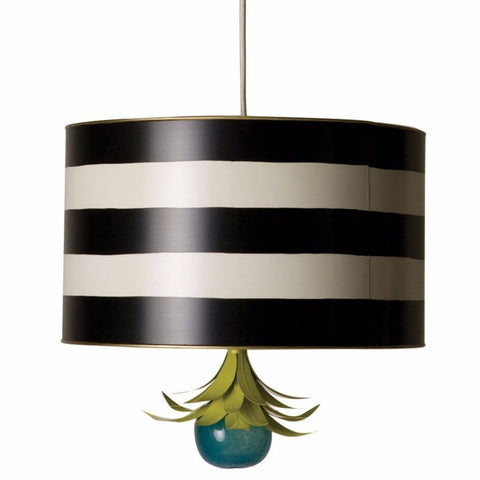 Black And White Striped Stray Dog Designs Drum Pendant Lighting Connection