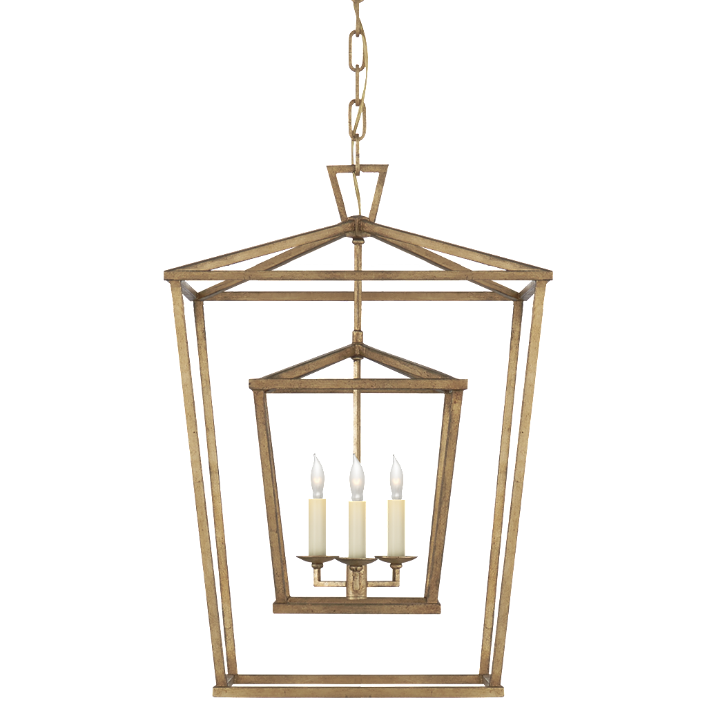 Darlana Aged Iron Lantern by Visual Comfort