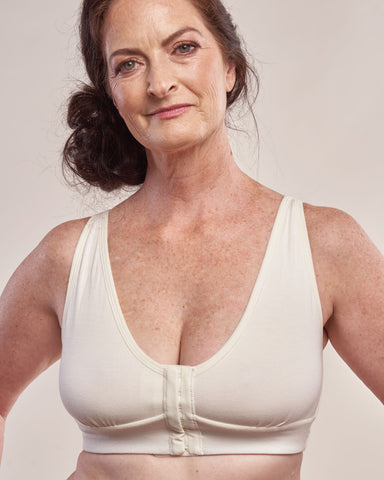 X Shaped Bra for Elderly Women Front Closure No Underwire Bralette Bra  Seamless Beauty Back Large Breast Bra for Older Women