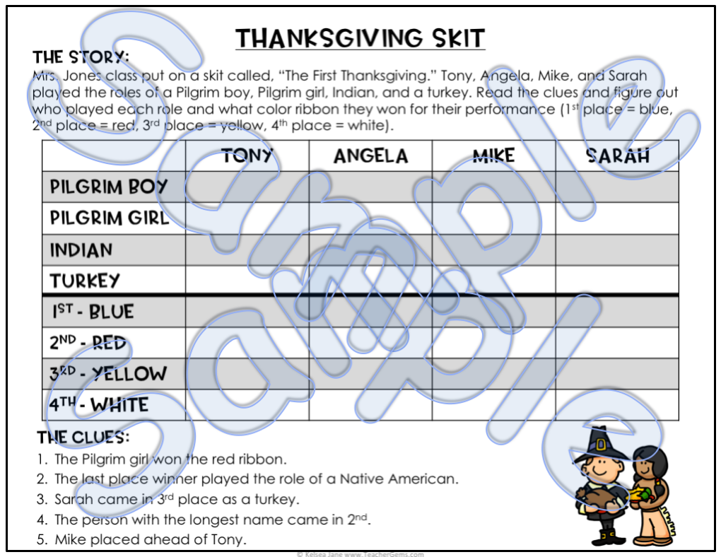thanksgiving-logic-puzzles-teacher-gems