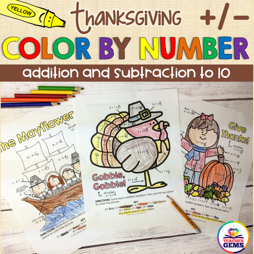 2 Digit Addition Subtraction Color By Number | Digital Winter Math Activity