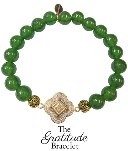 The Teramasu Gratitude Bracelet in Green Jade