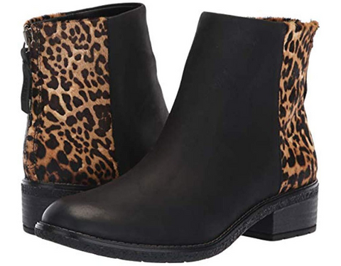 Black Leopard Boot