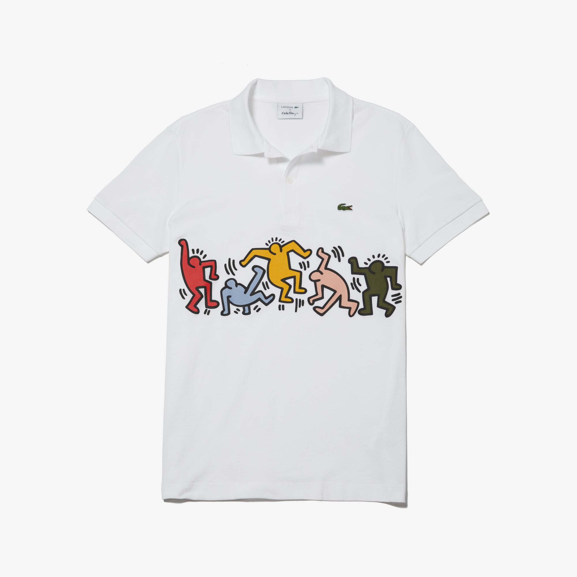 men's keith haring print piqué polo