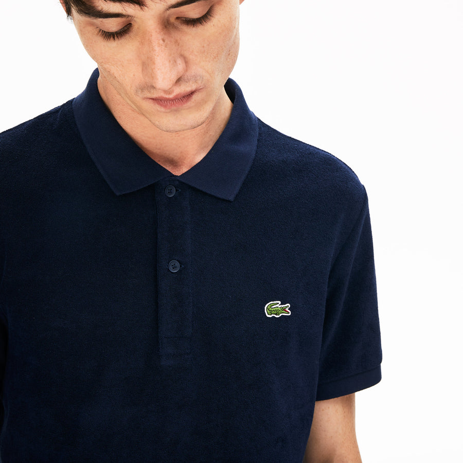 lacoste terry cloth polo