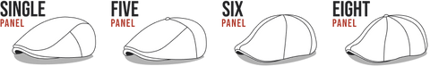Boston Scally cap styles by number of panels
