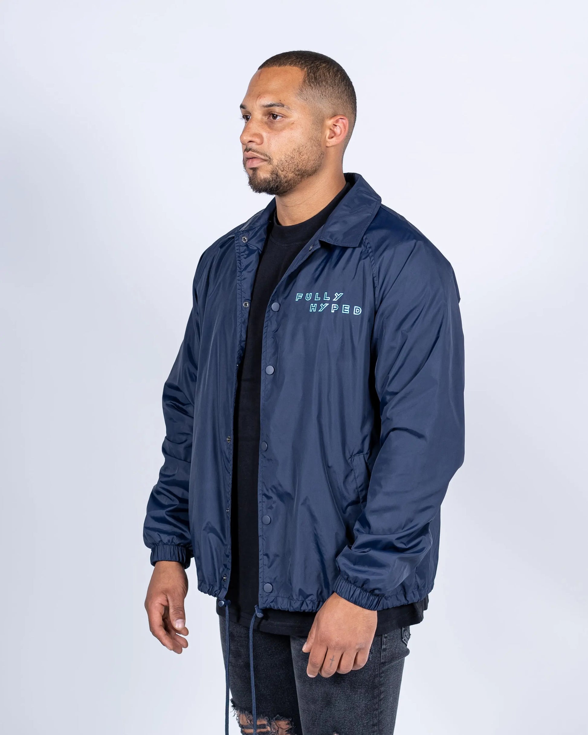 Coach Jacket Navy/Blue - FULLY HYPED