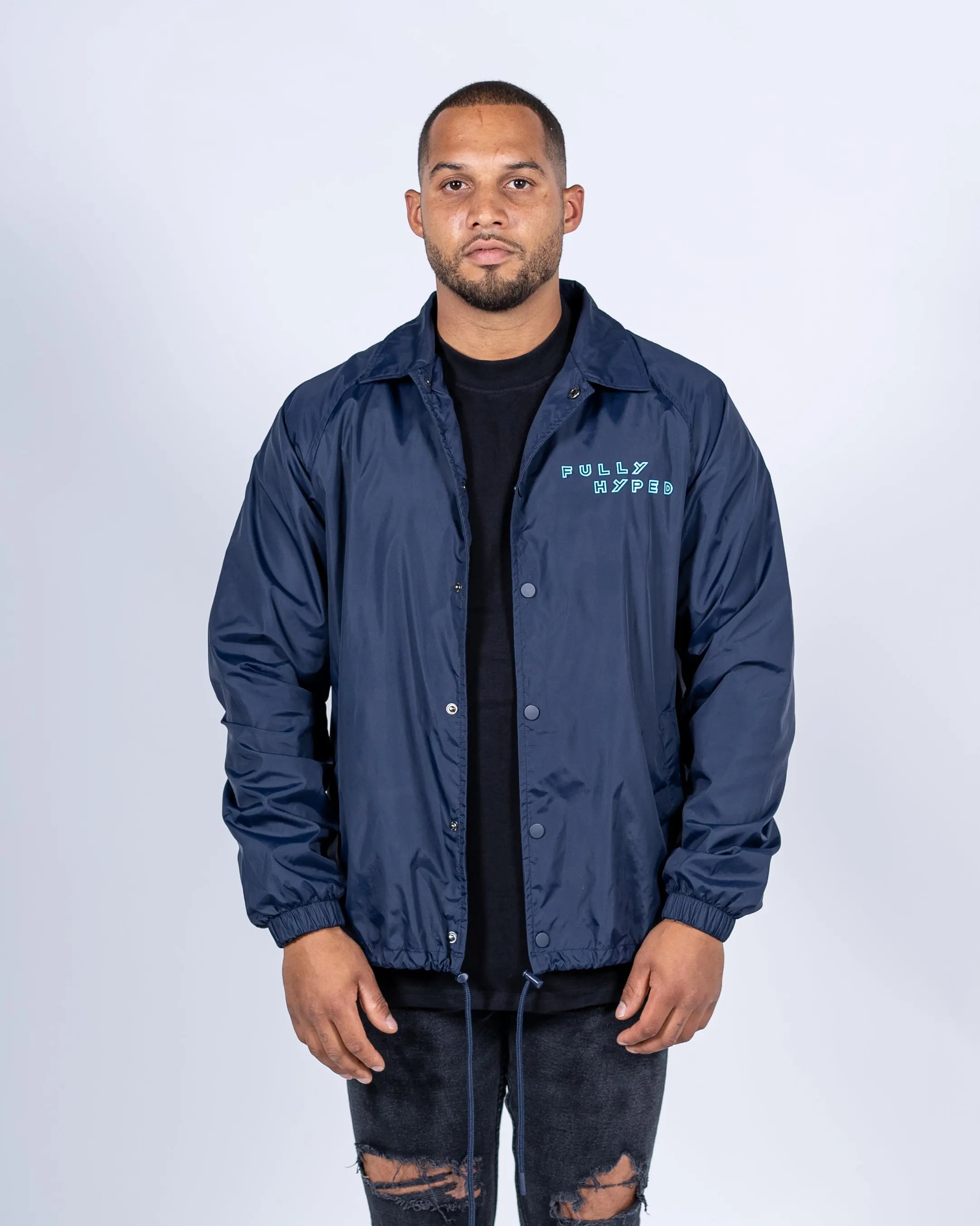 Coach Jacket Navy/Blue - FULLY HYPED