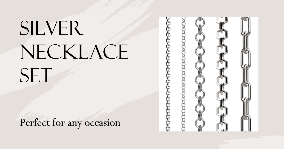 Fashion Silver Necklace Set