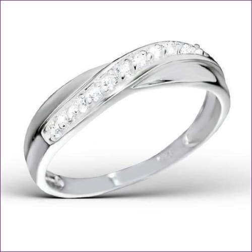 Infinity Silver Engagement Ring 0