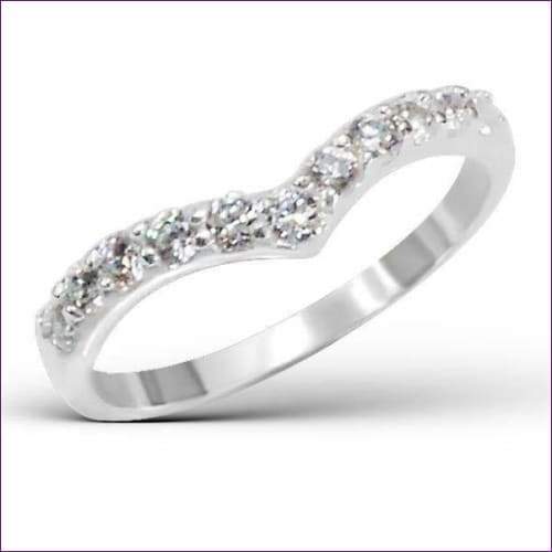 Silver Heart Ring with Cubic Zirconia 0