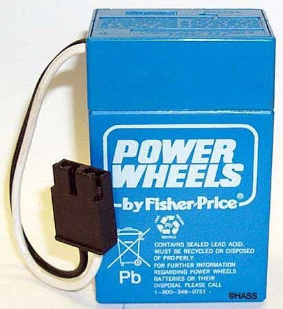 fisher price power wheels battery 6v