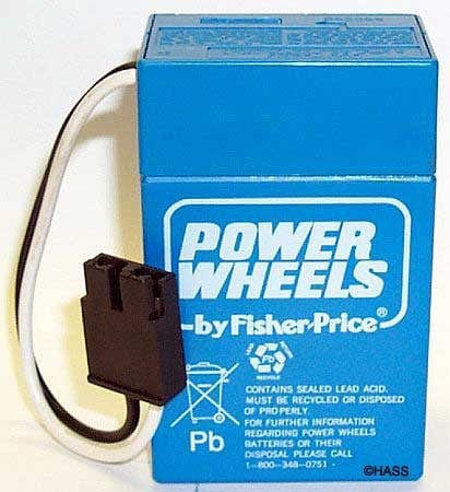 power wheels blue battery