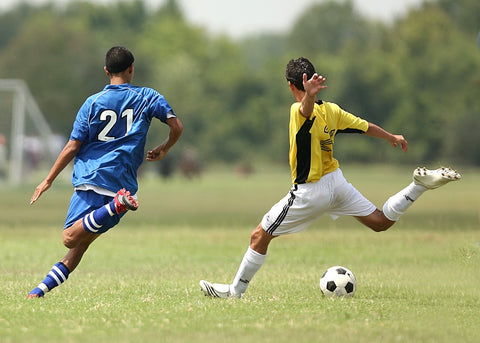 souche de football à l'aine