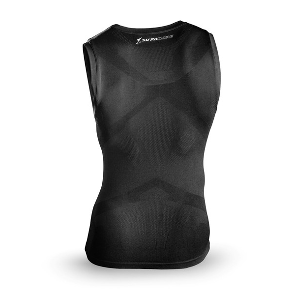 UNISEX TRAINING SLEEVELESS COMPRESSION TOP RED - Supacore