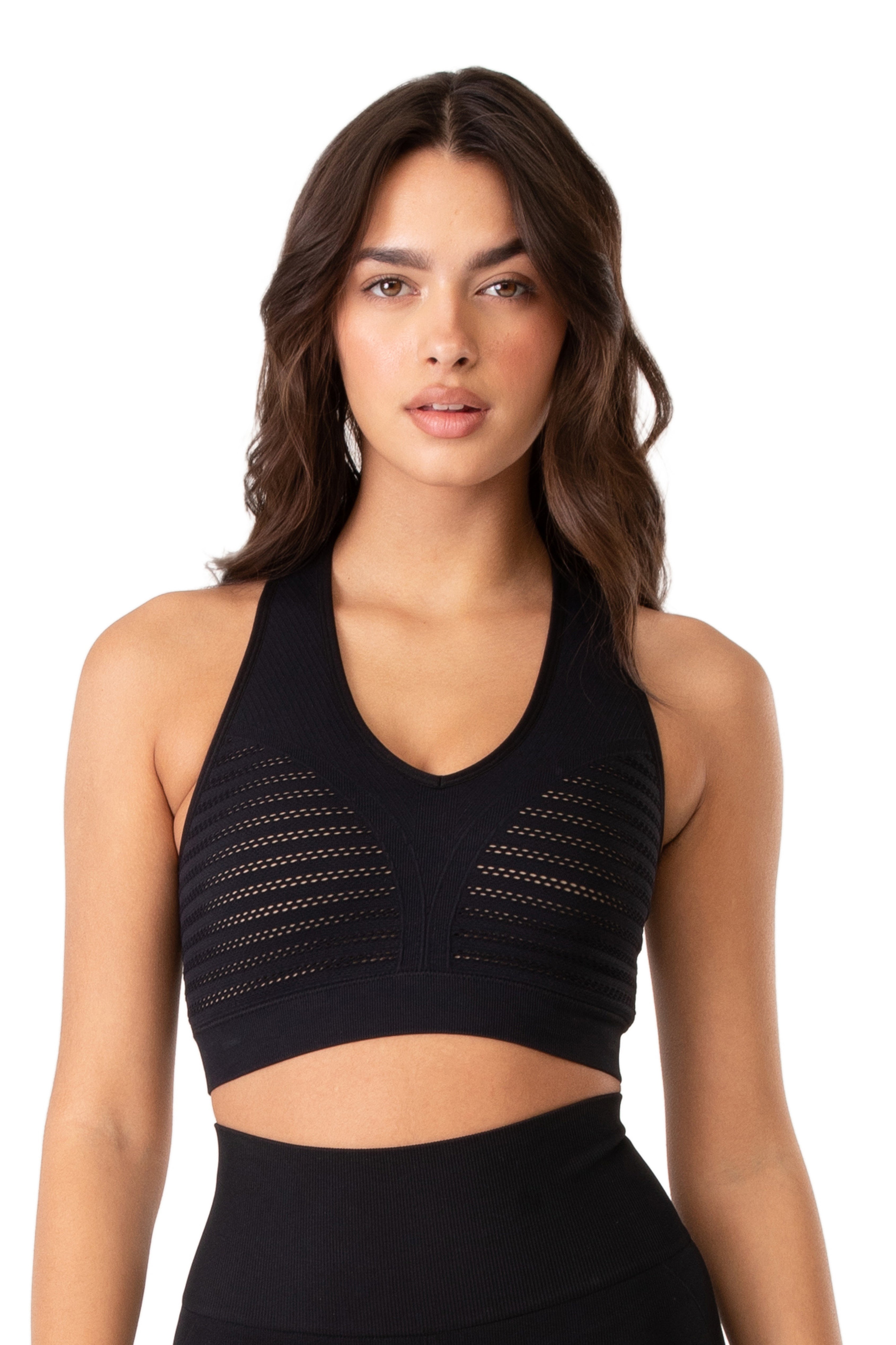 Nieve Keyhole Sports Bra - Black – Amelia Activewear