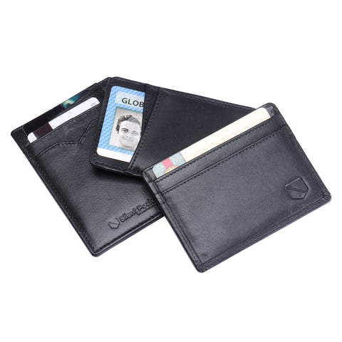 Silent Pocket RFID Protecting Leather Wallets