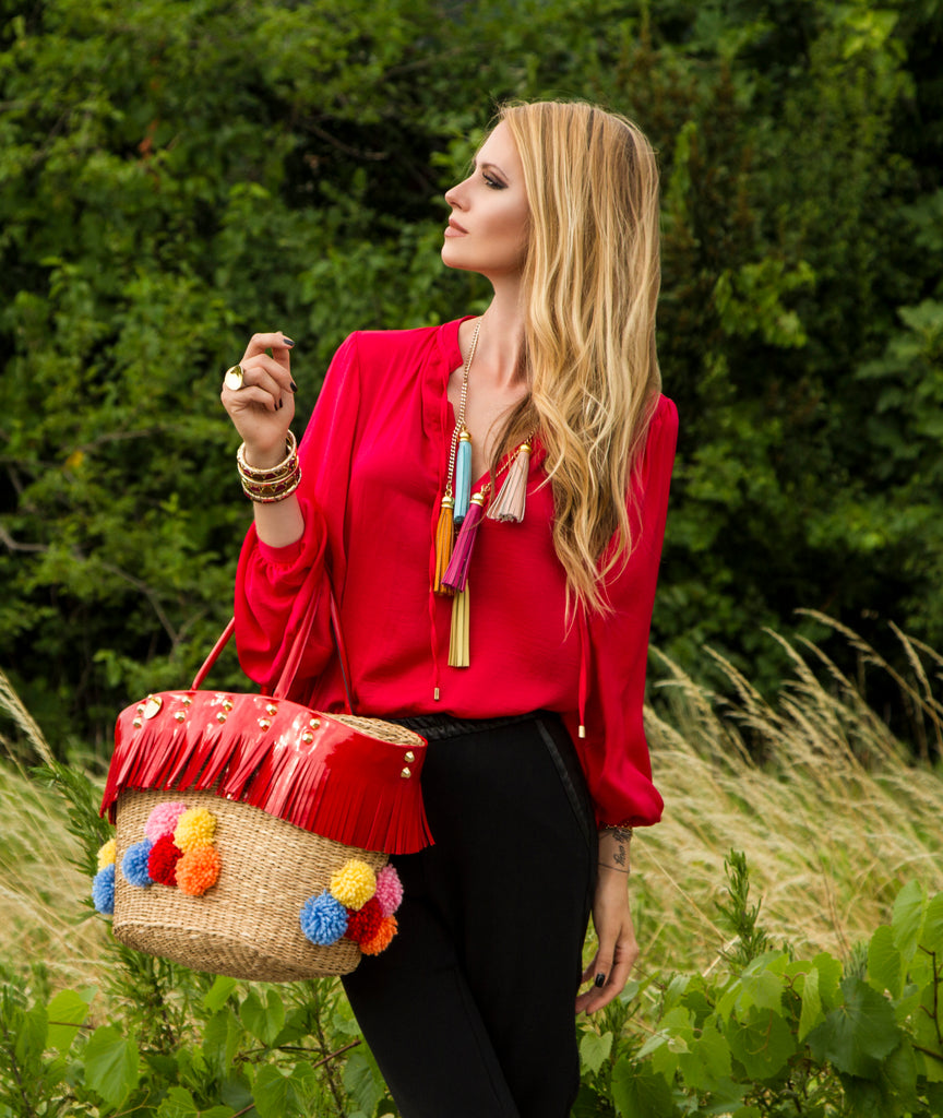 My Personal Style: Friday Chic With Playful Straw Bag - The Lie by JPZ