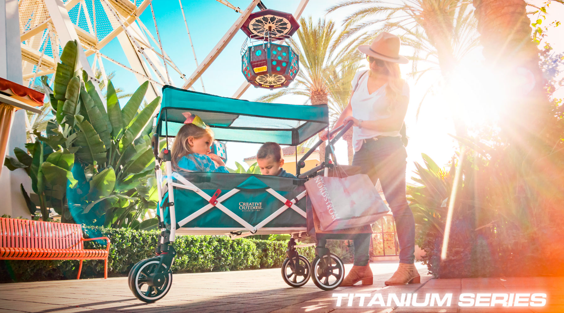 creative outdoor stroller wagon
