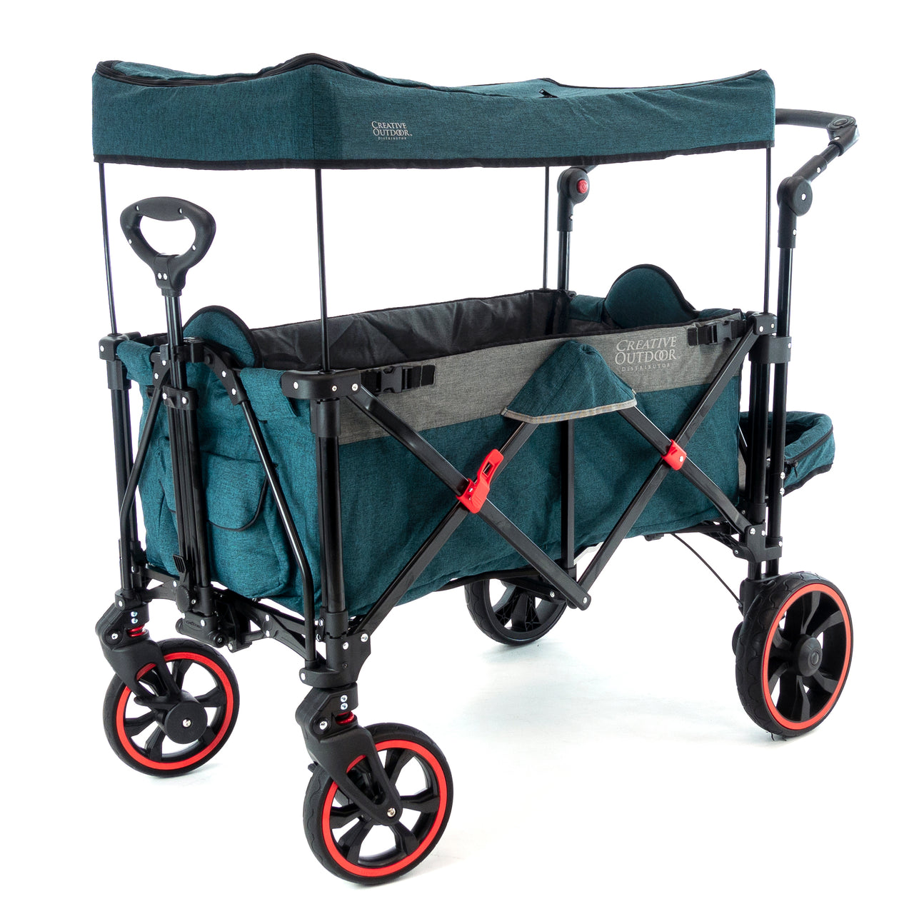 folding stroller wagon with canopy