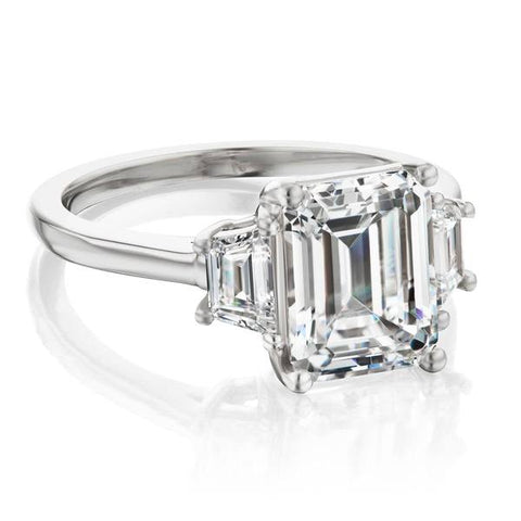 Emerald Cut Trapezoid Ring