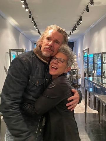 Ethan Hawke with Catherine Angiel