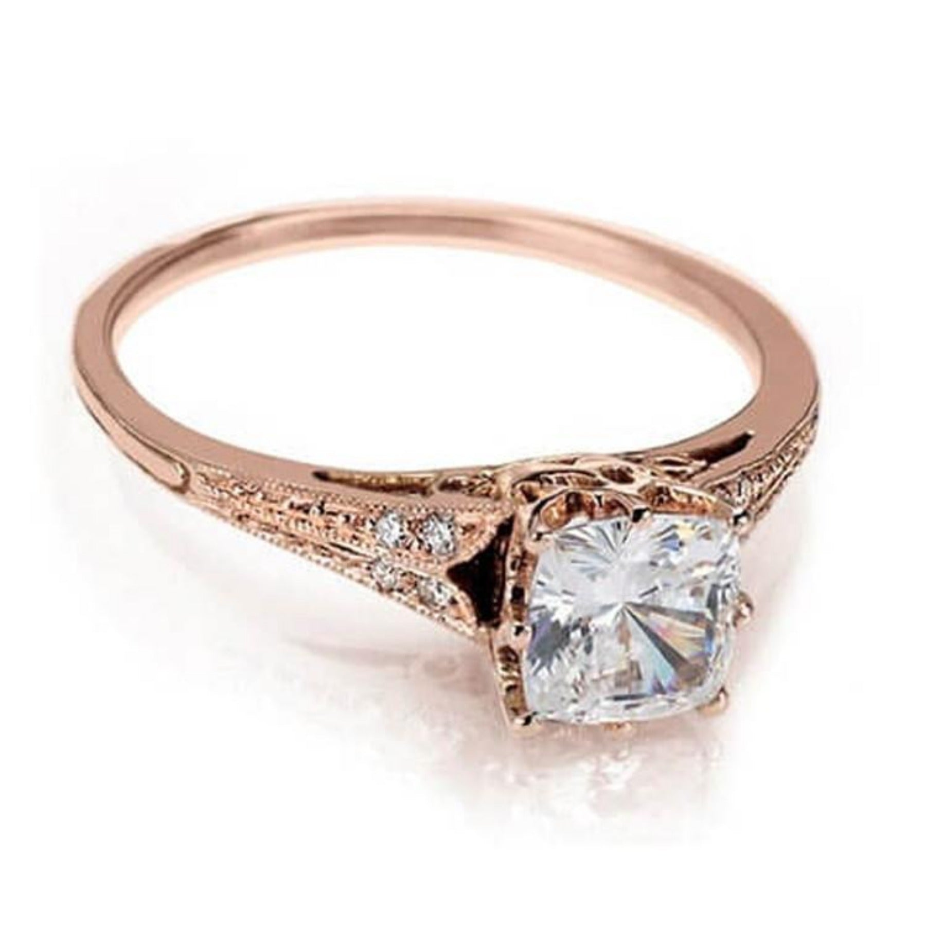 Rose Gold Engagement Ring Vintage Engagement Rings Nyc Catherine Angiel 2296