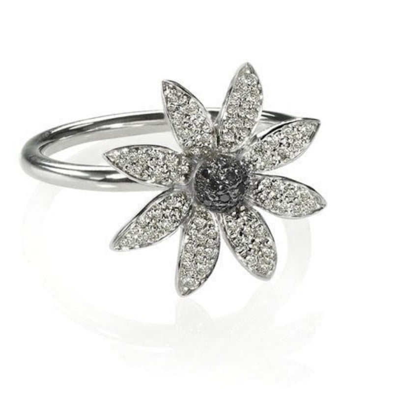 Edgy Flower Ring | Designer Rings NYC – Catherine Angiel