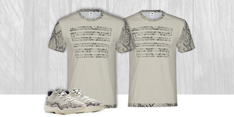 snakeskinprint t-shirt