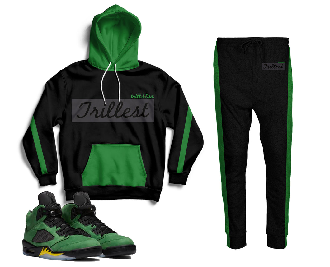 apple green jordan 5 outfit