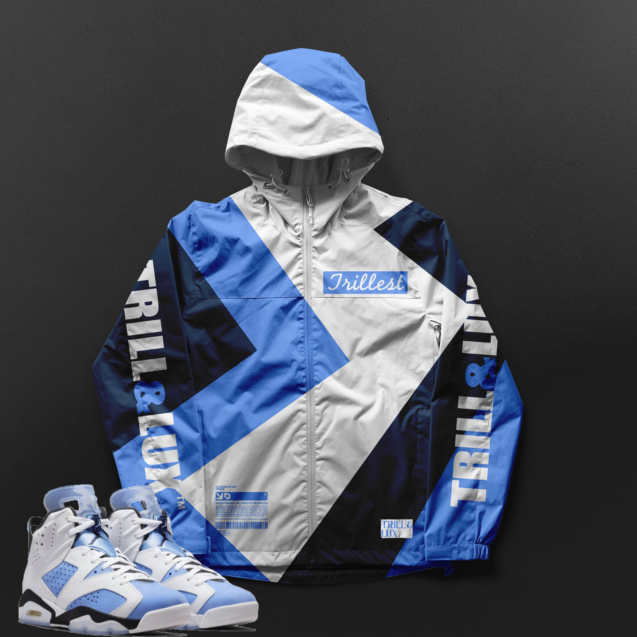 unc jordan windbreaker