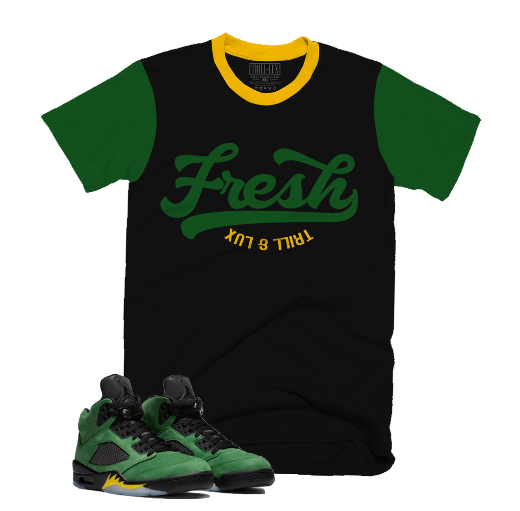 jordan 5 apple green shirt