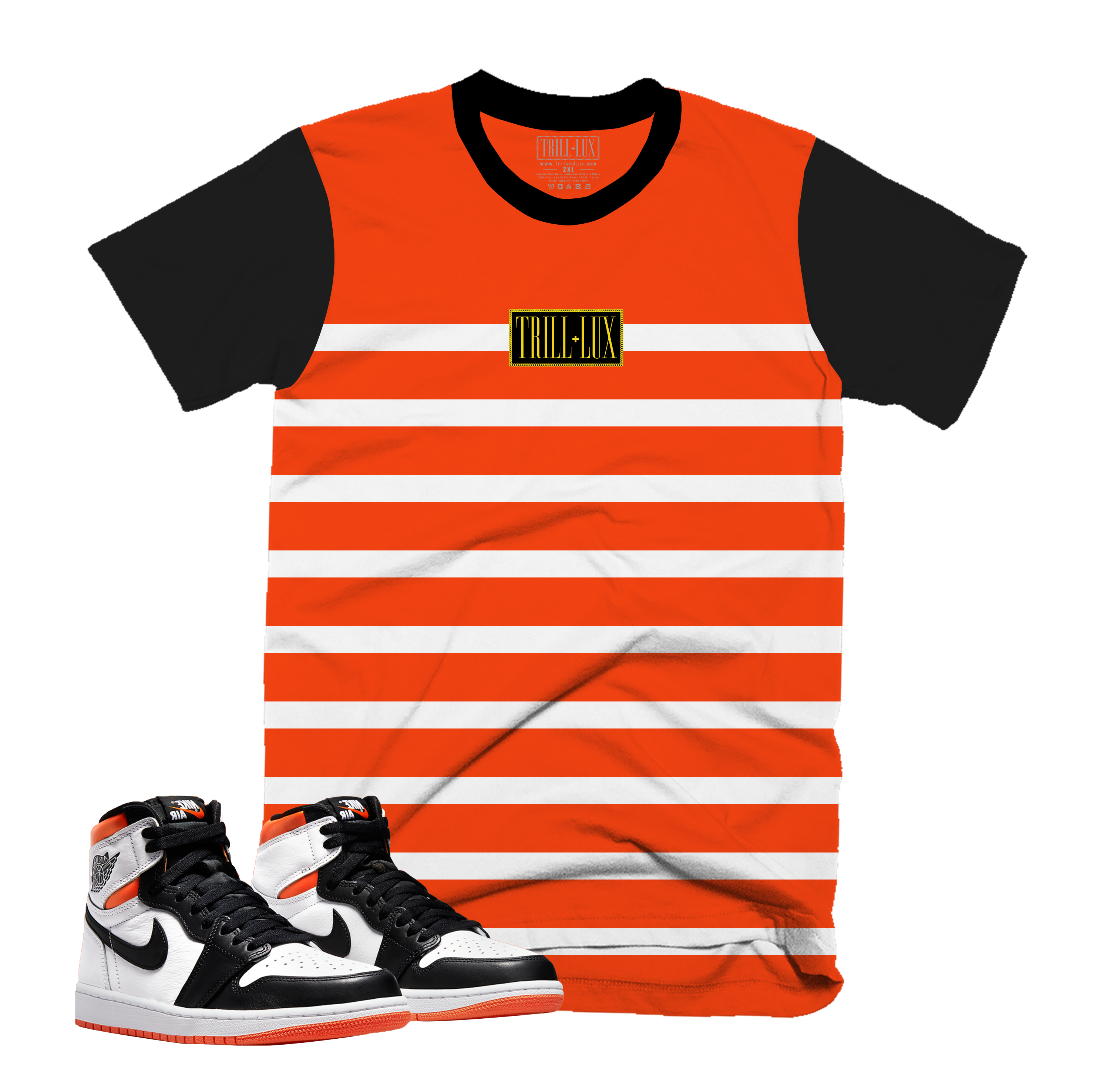 electro orange jordan shirt