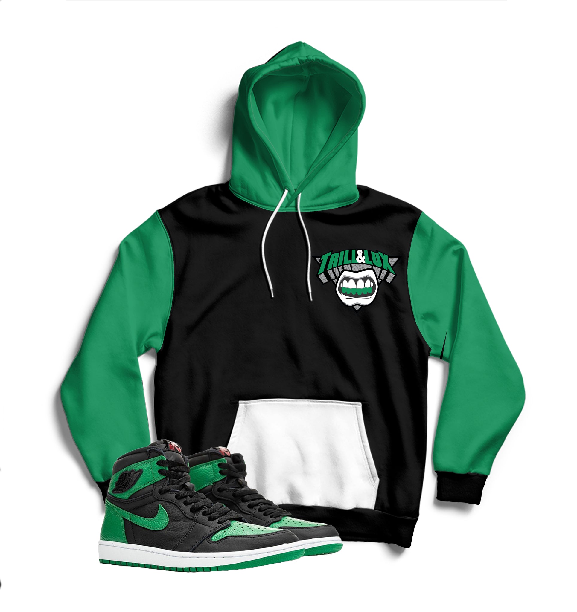 pine green jordan 1 hoodie