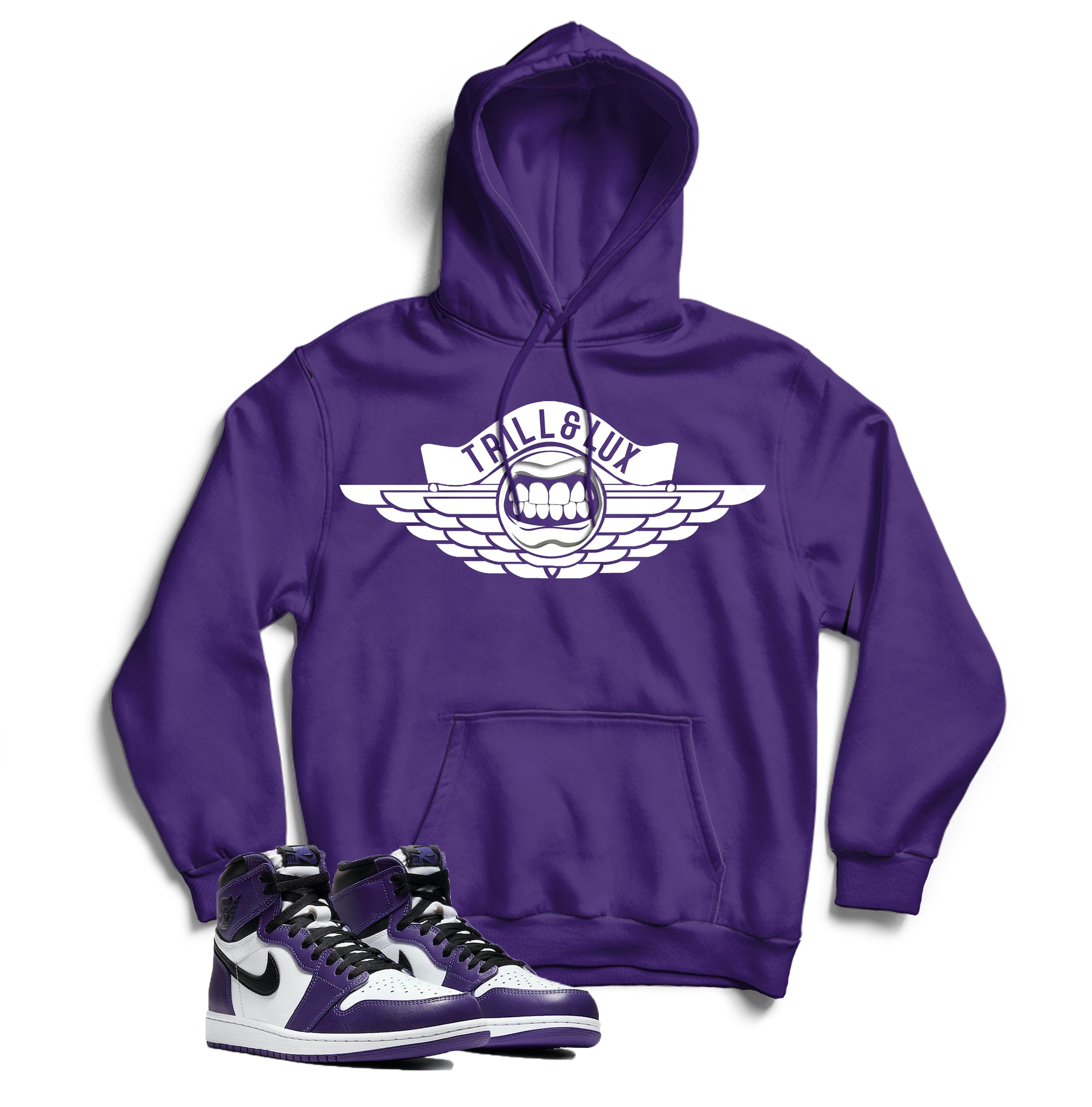 court purple hoodie