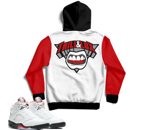 jordan 5 fire red hoodie