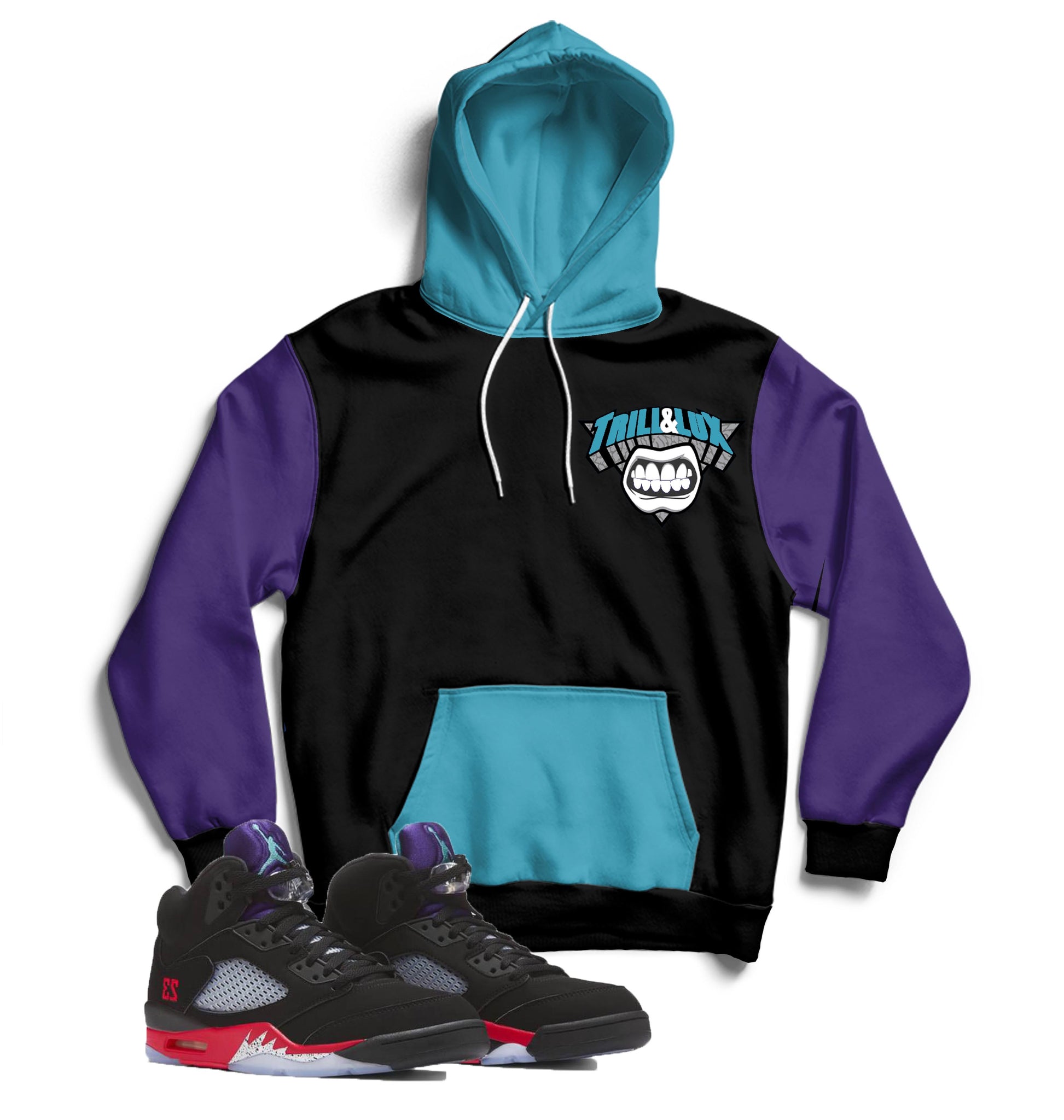 Trill Lux Air Jordan 5 Top 3 Inspired Jogger And Hoodie Suit