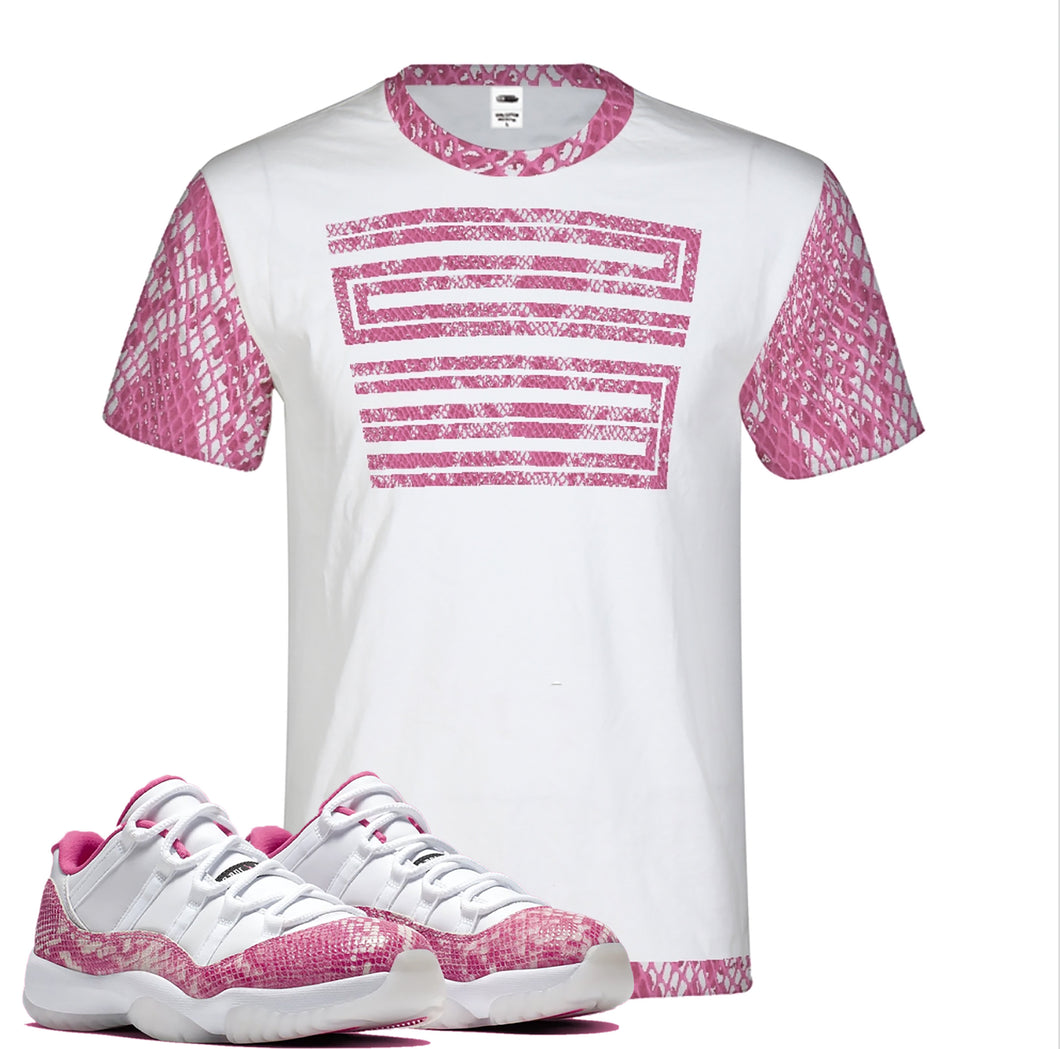 pink snakeskin jordan shirt