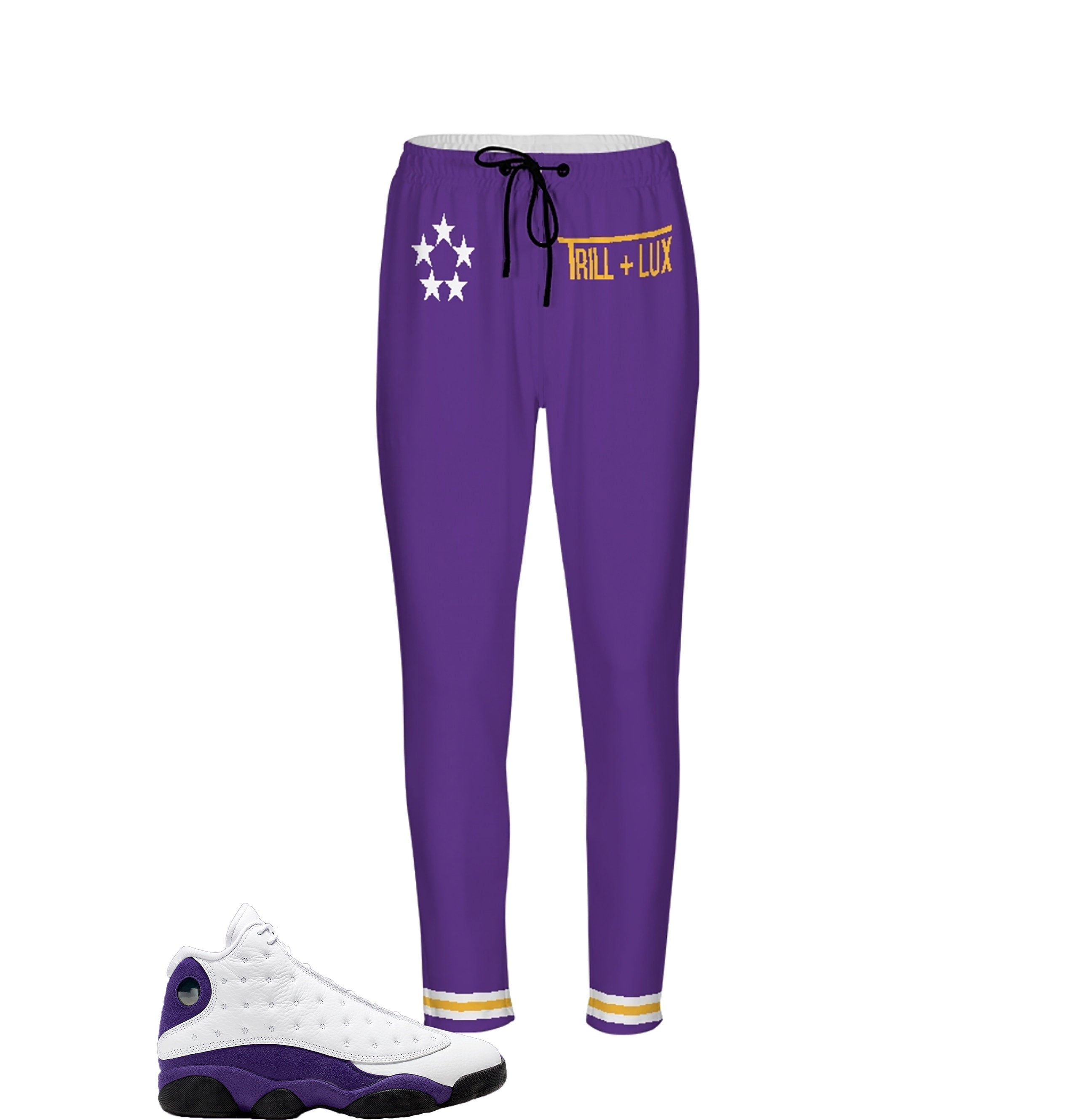 purple jordan joggers