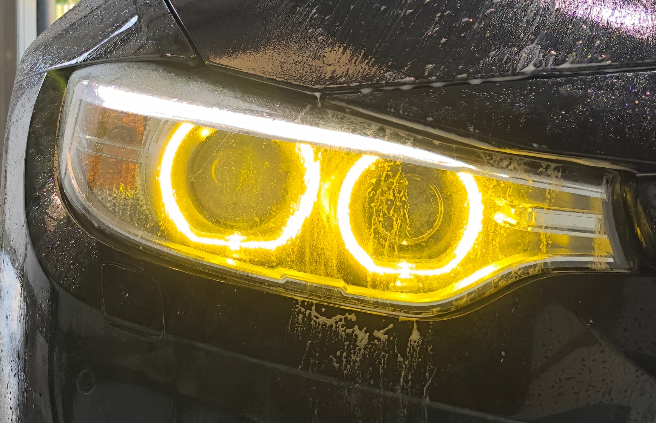 EuroLuxe BMW F30 3 Series CSL Yellow/RGB Headlight DRL Module Upgrade |  2013 - 2020