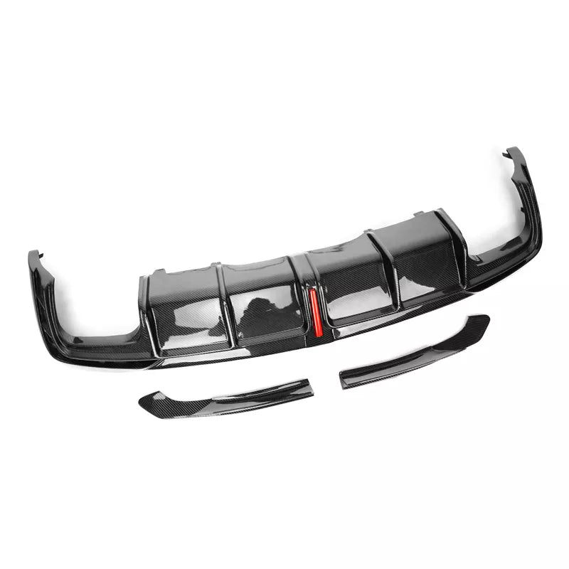 Audi A4/S4 (B8) S Line Karbel Style Carbon Fibre Rear Bumper Diffuser