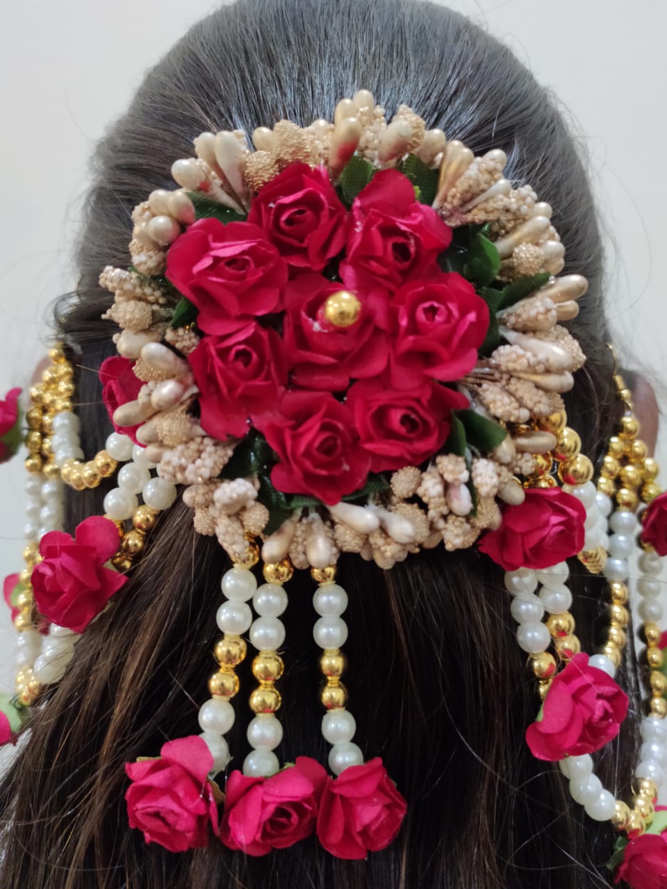 Buy 5 Pieces Lot Artificial Gajra Hair Accessories Flower Online in India   Etsy